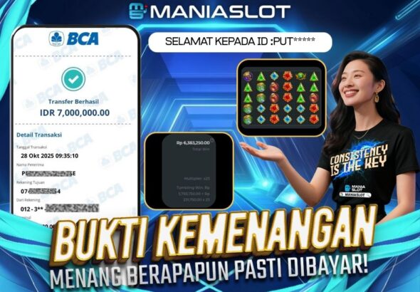 Bukti Jepe Rp 7jt Hari ini di Gates of Olympus 1000 8 MANIASLOT-BCA