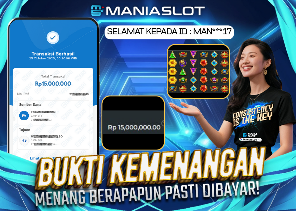 Bukti Jepe Rp 15jt Hari ini di Gates Of Olympus 1 MANIASLOT-BRI