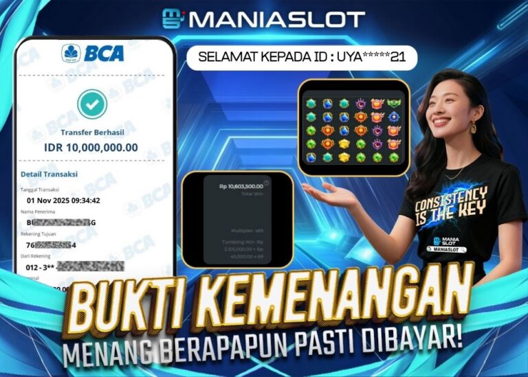 Bukti Jepe Rp 10jt Hari ini di Gates of Olympus 1000 4 MANIASLOT-BCA