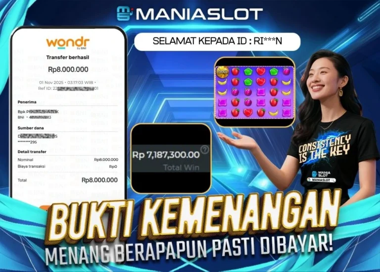 Bukti Jepe Rp 8jt Hari ini di Sweet Bonanza 1000 4 MANIASLOT-BNI WONDER